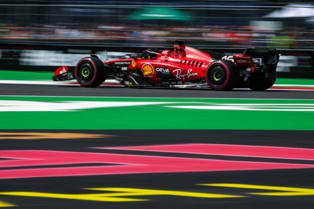 16 Charles Leclerc (MCO, Scuderia Ferrari), F1 Grand Prix of Mexico at Autodromo Hermanos Rodriguez on October 27, 2023 in Mexico City, Mexico. (Photo by HOCH ZWEI) Mexico City Mexico