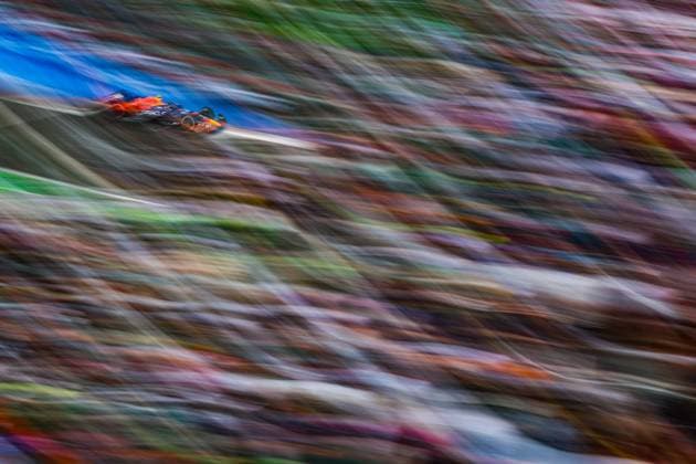 11 PEREZ Sergio (mex), Red Bull Racing RB19, action during the 2023 Formula 1 Grand Premio de la Ciudad de Mexico, 19th round of the 2023 Formula One World Championship, WM, Weltmeisterschaft from October 27 to 29, 2023 on the Autodromo Hermanos Rodriguez, in Mexico City, Mexico - F1 - MEXICO CITY GRAND PRIX 2023 DPPI Panoramic  00123042_G0OD3541