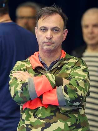Germany, Gummersbach, 27.10.2023, Schwalbe Arena, VfL Gummersbach vs Fuechse Berlin - 1. Handball Bundesliga der Maenner, Geschaeftsfuehrer Bob Hanning (Fuechse Berlin) looks dejected Gummersbach Schwalbe Arena Germany