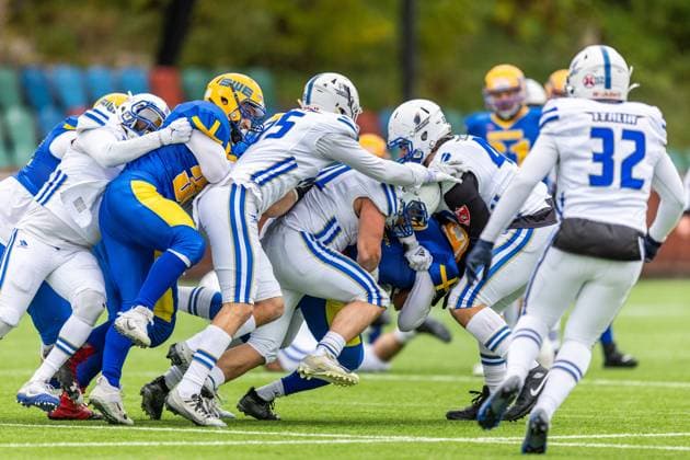 231028 Viktor Wessberg of Sweden during the IFAF European Championship, EM, Europameisterschaft Bronze Medal Game between Sweden and Italy on October 28, 2023 in Gothenburg. Photo: Michael Erichsen BILDBYRAN COP 89 MI0562 american football sweden - italy ifaf european championship bronze medal game bbeng sweden sverige italy italia italien Copyright: MICHAELxERICHSEN BB231028MI021