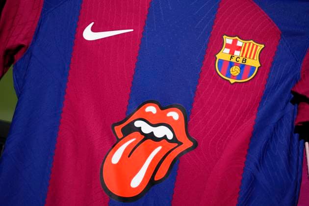 Sport Themen der Woche KW43 Sport Bilder des Tages FC Barcelona, Barca v Real Madrid CF - LaLiga EA Sports Detail of the Barcelona t-shirt prior the LaLiga EA Sports match between FC Barcelona and Real Madrid CF at Estadi Olimpic Lluis Companys on October 28, 2023 in Barcelona, Spain. Barcelona Spain  Copyright: xJosexBretonx originalFilename:breton-fcbarcel231028_npe0K.jpg