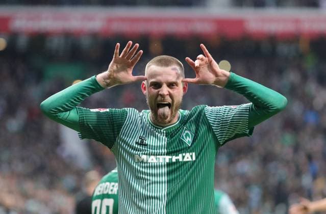 Sport Themen der Woche KW43 Sport Bilder des Tages GER, 1.FBL SV Werder Bremen vs. 1.FC Union Berlin 28.10.2023, wohninvest Weserstadion, Bremen, GER, 1.FBL SV Werder Bremen vs. 1.FC Union Berlin im Bild picture shows Torjubel Jubel. Torschütze Torschuetze Marvin Ducksch (Werder Bremen 07) jubelt ueber das Tor zum 2:0 *** GER, 1 FBL SV Werder Bremen vs 1 FC Union Berlin 28 10 2023, wohninvest Weserstadion, Bremen, GER, 1 FBL SV Werder Bremen vs 1 FC Union Berlin in picture shows goal celebration goal scorer Marvin Ducksch Werder Bremen 07 cheers about the goal to 2 0 nordphotoxGmbHx xTauchnitz nph00059
