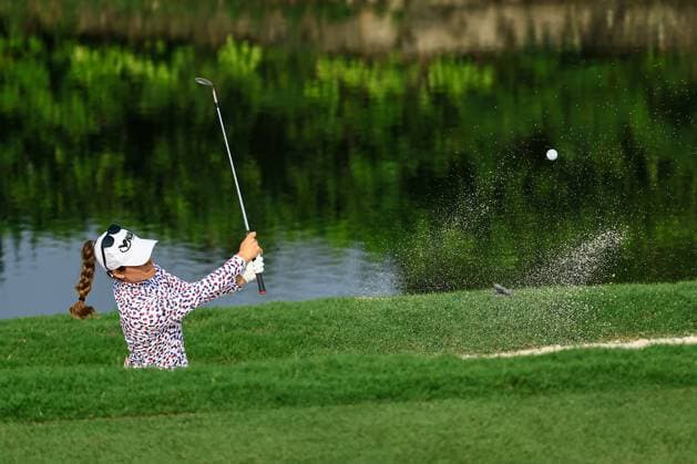 KUALA LUMPUR, MALAYSIA - OCTOBER 28: Gaby Lopez of Mexico play a shot during the third round of the 2023 LPGA, Golf Damen Maybank Championship on October 28, 2023, at Kuala Lumpur Golf and Country Club in Kuala Lumpur, Malaysia. (Photo by Hazrin Yeob Men Shah Icon Sportswire) GOLF: OCT 28 Maybank Championship EDITORIAL USE ONLY Icon3782310284238
