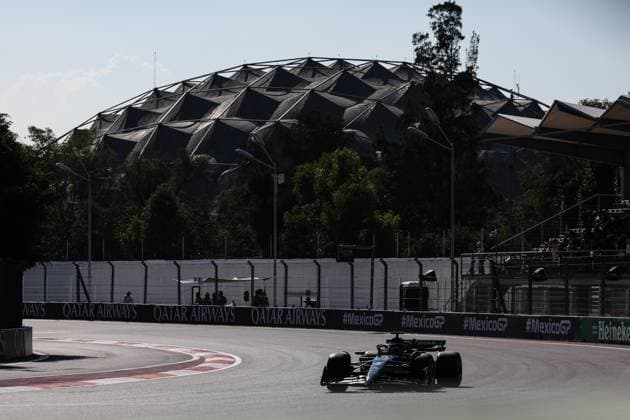 63 George Russell (GBR, Mercedes-AMG Petronas F1 Team), F1 Grand Prix of Mexico at Autodromo Hermanos Rodriguez on October 28, 2023 in Mexico City, Mexico. (Photo by HOCH ZWEI) Mexico City Mexico