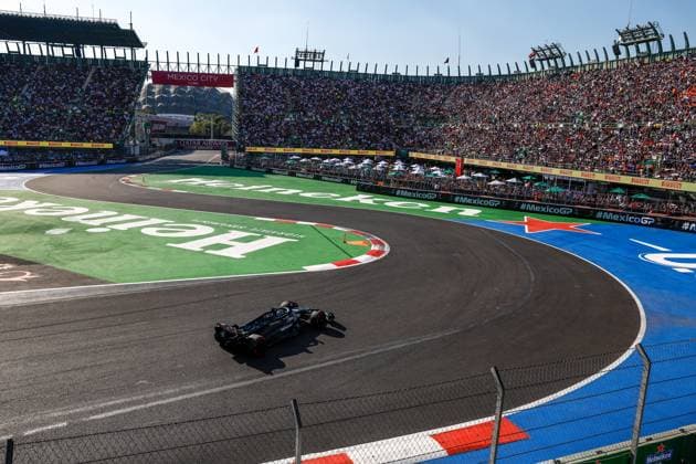 63 George Russell (GBR, Mercedes-AMG Petronas F1 Team), F1 Grand Prix of Mexico at Autodromo Hermanos Rodriguez on October 28, 2023 in Mexico City, Mexico. (Photo by HOCH ZWEI) Mexico City Mexico