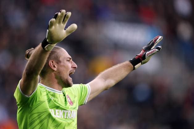 ENSCHEDE - FC Twente goalkeeper Lars Unnerstall during the Dutch Eredivisie match between FC Twente and Feyenoord at Stadion De Grolsch Veste on October 29, 2023 in Enschede, Netherlands. ANP BART STOUTJESDIJK Dutch Eredivisie 2023 2024 xVIxANPxSportx xxANPxIVx 482450577 originalFilename: 482450577.jpg