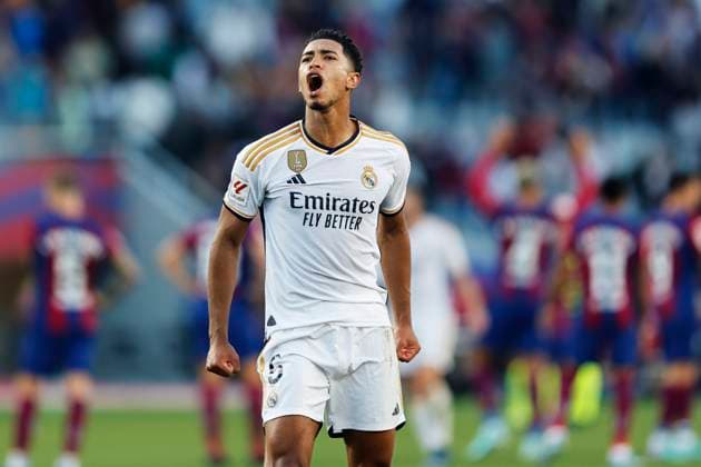 Jude Bellingham (Real), OCTOBER 28, 2023 - Football Soccer : Spanish La Liga EA Sports match between FC Barcelona, Barca 1-2 Real Madrid at the Estadi Olimpic Lluis Companys in Barcelona, Spain. Noxthirdxpartyxsales  (233954992)