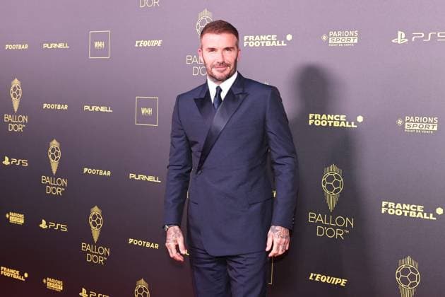 Ballon d or 2023 PHOTOPQR LE PARISIEN Fred Dugit ; Paris ; 30 10 2023 ; Théâtre du Châtelet (Paris Ier), le 30 octobre 2023 Tapis rouge de la 67e édition du Ballon d or David Beckham Photo LP Fred Dugit 2023 Ballon d Or France Football award ceremony at the Theatre du Chatelet in Paris on October 30, 2023.