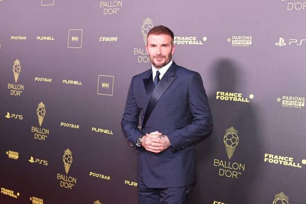 Ballon d or 2023 PHOTOPQR LE PARISIEN Fred Dugit ; Paris ; 30 10 2023 ; Théâtre du Châtelet (Paris Ier), le 30 octobre 2023 Tapis rouge de la 67e édition du Ballon d or David Beckham Photo LP Fred Dugit 2023 Ballon d Or France Football award ceremony at the Theatre du Chatelet in Paris on October 30, 2023.