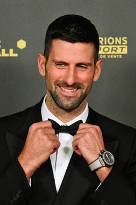 Sport Bilder des Tages Novak Djokovic FOOTBALL : Ballon d Or 2023 - Paris - 30 10 2023 FedericoPestellini Panoramic 