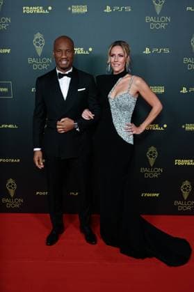 Sandy Heribert et Didier Drogba FOOTBALL : Ballon d Or 2023 - Paris - 30 10 2023 FedericoPestellini Panoramic 