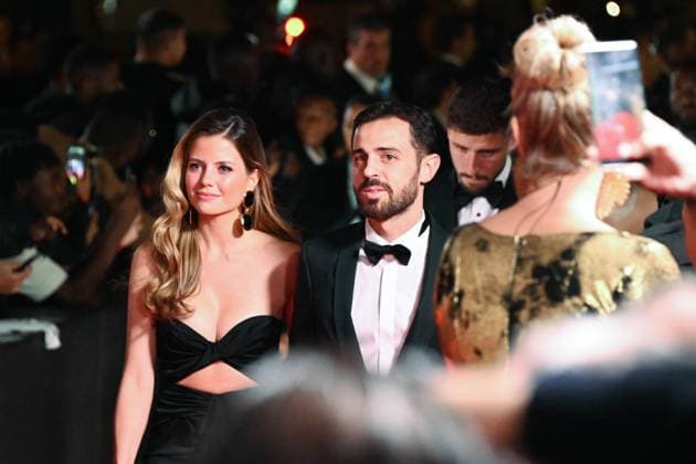 Bernardo Silva et Ines Degener Tomaz FOOTBALL : Ballon d Or 2023 - Paris - 30 10 2023 FedericoPestellini Panoramic 