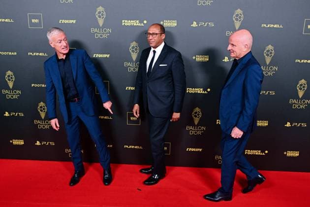 Didier Deschamps ( selectionneur - entraineur - France ) - Philippe Diallo ( president FFF ) - Guy Stephane FOOTBALL : Ballon d Or 2023 - Paris - 30 10 2023 FedericoPestellini Panoramic 
