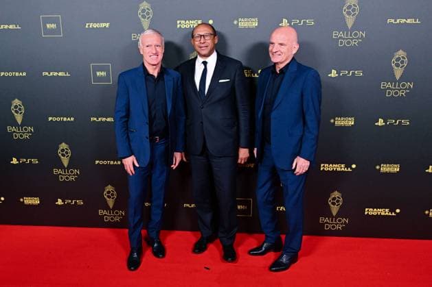 Didier Deschamps ( selectionneur - entraineur - France ) - Philippe Diallo ( president FFF ) - Guy Stephane FOOTBALL : Ballon d Or 2023 - Paris - 30 10 2023 FedericoPestellini Panoramic 