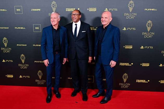 Didier Deschamps ( selectionneur - entraineur - France ) - Philippe Diallo ( president FFF ) - Guy Stephane FOOTBALL : Ballon d Or 2023 - Paris - 30 10 2023 FedericoPestellini Panoramic 