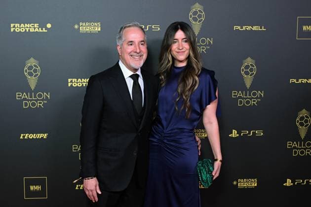 Jorge Mas Santos et guest FOOTBALL : Ballon d Or 2023 - Paris - 30 10 2023 FedericoPestellini Panoramic 