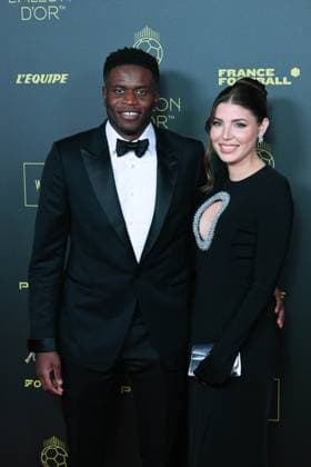 Brice Samba et Jessica Grondin FOOTBALL : Ballon d Or 2023 - Paris - 30 10 2023 FedericoPestellini Panoramic 