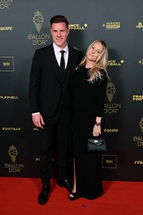 Marc Andre ter Stegen - Daniela ter Stegen FOOTBALL : Ballon d Or 2023 - Paris - 30 10 2023 FedericoPestellini Panoramic 
