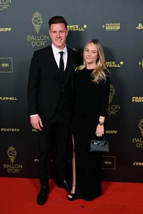 Marc Andre ter Stegen - Daniela ter Stegen FOOTBALL : Ballon d Or 2023 - Paris - 30 10 2023 FedericoPestellini Panoramic 