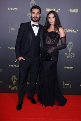 Ballon d Or 2023 - Paris Ilkay Gundogan and Sara Arfaoui arrives at the Ballon d Or 2023 Ceremony at the Chatelet theater, on October 30, 2023 in Paris, France. Photo by Jerome DominÃ ABACAPRESS.COM  Copyright: xDominexJerome ABACAx 873940_099 DominexJerome ABACAx 873940_099