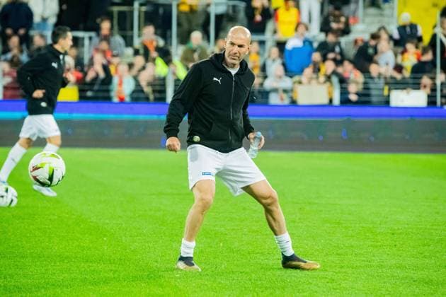 Zinedine Zidane FOOTBALL : RC Lens Legende x Legende Francais - 31 10 2023 BaptisteAutissier Panoramic 