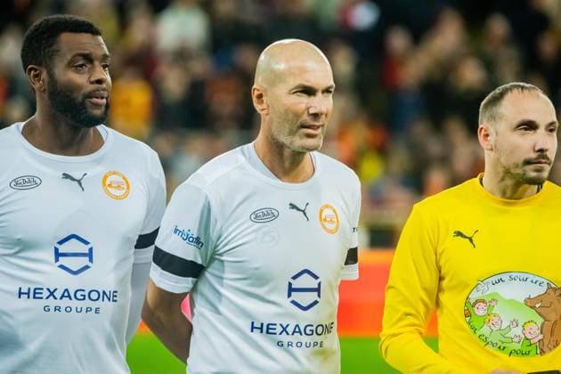 Zinedine Zidane FOOTBALL : RC Lens Legende x Legende Francais - 31 10 2023 BaptisteAutissier Panoramic 