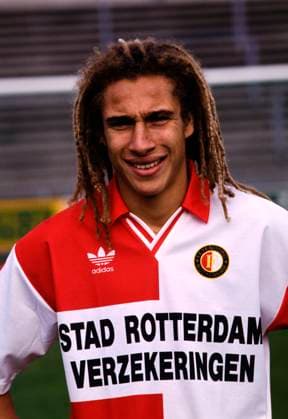 931020 Fotboll, Holländska ligan, Feyenoord: Henrik Larsson. Football, Dutch League, Henrik Larsson, Feyenoord. *** 931020 Football, Dutch League, Feyenoord Henrik Larsson Football, Dutch League, Henrik Larsson, Feyenoord  Copyright: BILDBYRAN BB931020BB032