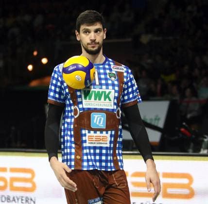 Ilic DORDE (Herrsching SRB), He-Volleyballl, Bundesliga 20223 24, WWK Volleys Herrsching vs SVG Lueneburg, 01.11.23, BMW Park. Muenchen, Copyright: WolfgangxFehrmann