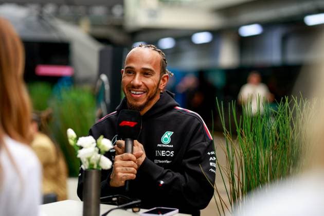44 Lewis Hamilton (GBR, Mercedes-AMG Petronas F1 Team), F1 Grand Prix of Brazil at Autodromo Jose Carlos Pace on November 2, 2023 in Sao Paulo, Brazil. (Photo by HOCH ZWEI) Sao Paulo Brazil