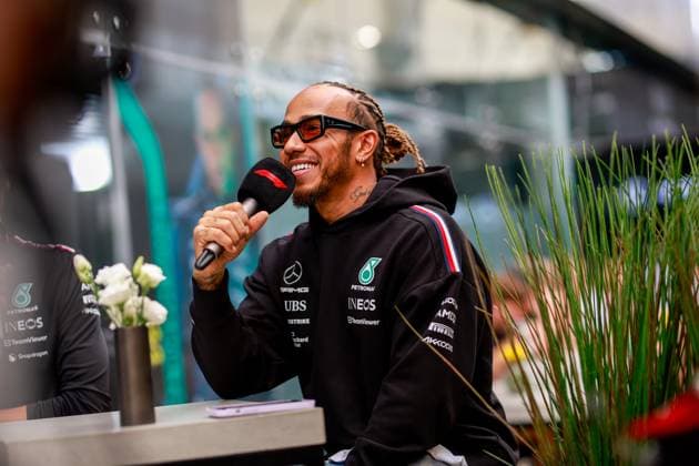 44 Lewis Hamilton (GBR, Mercedes-AMG Petronas F1 Team), F1 Grand Prix of Brazil at Autodromo Jose Carlos Pace on November 2, 2023 in Sao Paulo, Brazil. (Photo by HOCH ZWEI) Sao Paulo Brazil