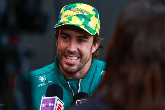 14 Fernando Alonso (ESP, Aston Martin Aramco Cognizant F1 Team), F1 Grand Prix of Brazil at Autodromo Jose Carlos Pace on November 2, 2023 in Sao Paulo, Brazil. (Photo by HOCH ZWEI) Sao Paulo Brazil
