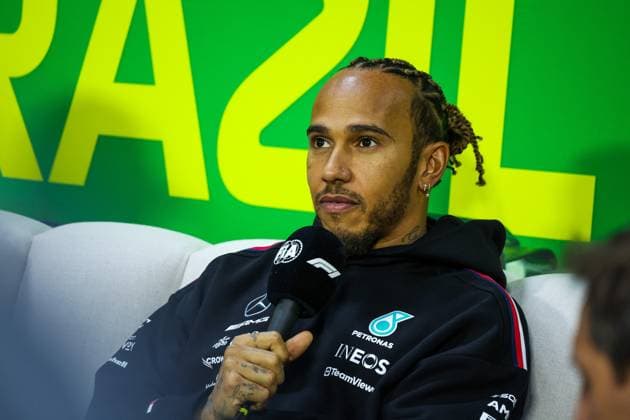 44 Lewis Hamilton (GBR, Mercedes-AMG Petronas F1 Team), F1 Grand Prix of Brazil at Autodromo Jose Carlos Pace on November 2, 2023 in Sao Paulo, Brazil. (Photo by HOCH ZWEI) Sao Paulo Brazil