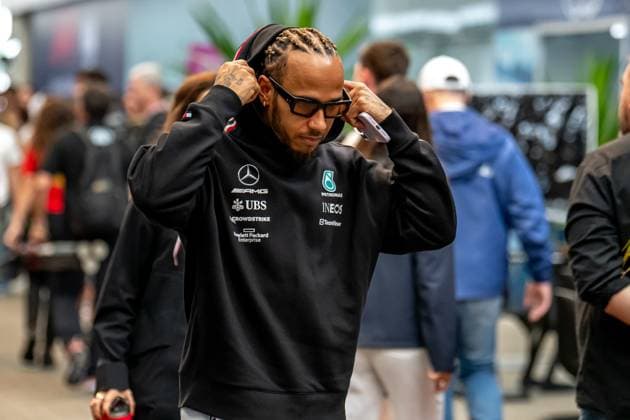 SaO PAULO, BRAZIL: Lewis Hamilton, racing for the Mercedes F1 team during the 2023 Formula 1 Sao Paulo Grand Prix at the Interlagos Circuit in Sao Paulo, Brazil