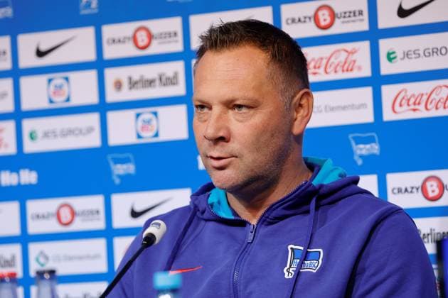 Deutschland, Berlin, Sportpark, GER, 2.FBL, Hertha BSC, Saison 2023 24, Pressekonferenz vor dem Auswärtsspiel gegen den F.C. Hansa Rostock., Foto:Pál Dárdai,Trainer Hertha BSC
