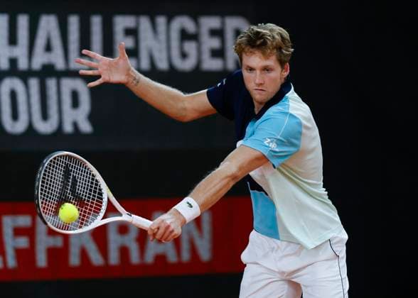 Antoine Bellier (SUI) Tennis - Wolffkran Open - ATP, Tennis Herren Challenger - TC Ismaning - Ismaning - Bavaria - Germany - 3 November 2023. Â Copyright: xJuergenxHasenkopfx