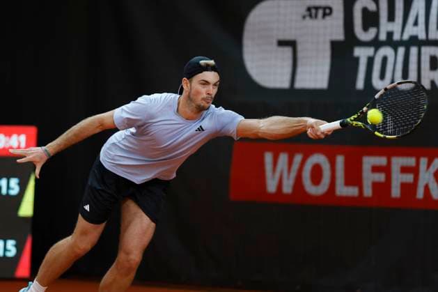 Maximilian Marterer (GER) Tennis - Wolffkran Open - ATP, Tennis Herren Challenger - TC Ismaning - Ismaning - Bavaria - Germany - 3 November 2023. Â Copyright: xJuergenxHasenkopfx