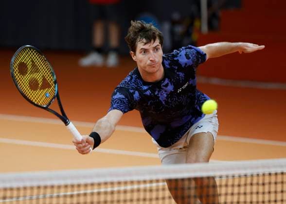 Alibek Kachmazov, Herren Einzel Tennis - Wolffkran Open - ATP, Tennis Herren Challenger - TC Ismaning - Ismaning - Bavaria - Germany - 3 November 2023. Â Copyright: xJuergenxHasenkopfx