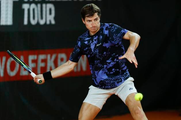 Alibek Kachmazov, Herren Einzel Tennis - Wolffkran Open - ATP, Tennis Herren Challenger - TC Ismaning - Ismaning - Bavaria - Germany - 3 November 2023. Â Copyright: xJuergenxHasenkopfx