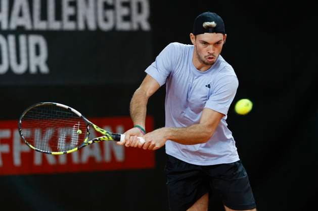 Maximilian Marterer (GER) Tennis - Wolffkran Open - ATP, Tennis Herren Challenger - TC Ismaning - Ismaning - Bavaria - Germany - 3 November 2023. Â Copyright: xJuergenxHasenkopfx