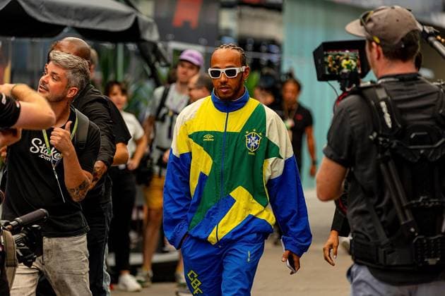 Sport Bilder des Tages Formula 1 Rolex Sao Paulo Grand Prix 2023 03.11.2023, Autodromo Jose Carlos Pace, Interlagos, Formula 1 Rolex Sao Paulo Grand Prix 2023 , im Bild Lewis Hamilton (GBR), Mercedes-AMG Petronas F1 Team