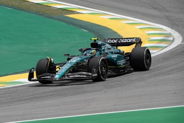 November 3, 2023, Sao Paulo, Sao Paulo, Brazil: FERNANDO ALONSO, of Aston Martin, drives during the free practice section of the 2023 Formula One Grand Prix of Sao Paulo at Interlagos circuit, on November, 3. The grand prix will be celebrated next Sunday, November, 5. Sao Paulo Brazil - ZUMAl146 20231103_aaf_l146_021 Copyright: xPauloxLopesx