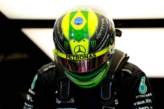 44 Lewis Hamilton (GBR, Mercedes-AMG Petronas F1 Team), F1 Grand Prix of Brazil at Autodromo Jose Carlos Pace on November 3, 2023 in Sao Paulo, Brazil. (Photo by HOCH ZWEI) Sao Paulo Brazil