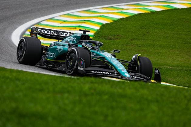 18 STROLL Lance (can), Aston Martin F1 Team AMR23, action during the 2023 Formula 1 Rolex Grande Premio de Sao Paulo, 20th round of the 2023 Formula One World Championship, WM, Weltmeisterschaft from November 3 to 5, 2023 on the Autodromo JosÃ Carlos Pace, in Sao Paulo, Brazil - F1 - SAO PAULO GRAND PRIX 2023 DPPI Panoramic  00123044_G0OD9916