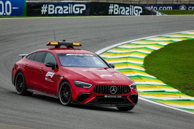 FIA Mercedes-AMG GT 63 S 4MATIC+ Medical Car during the 2023 Formula 1 Rolex Grande Premio de Sao Paulo, 20th round of the 2023 Formula One World Championship, WM, Weltmeisterschaft from November 3 to 5, 2023 on the Autodromo JosÃ Carlos Pace, in Sao Paulo, Brazil - F1 - SAO PAULO GRAND PRIX 2023 DPPI Panoramic  00123044_G0OD9940