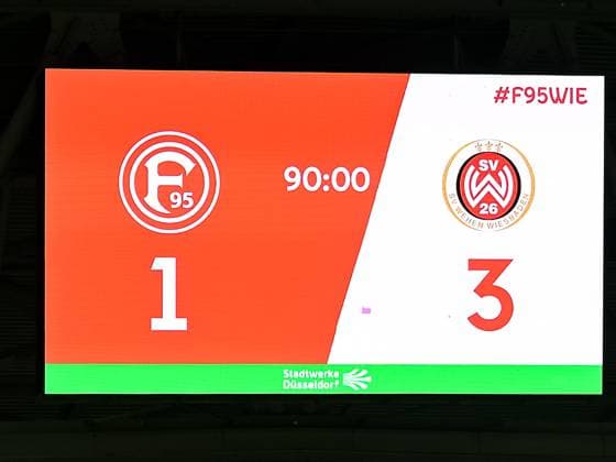 SV Wehen Wiesbaden gewinnt in Duesseldorf mit 3:1. Fortuna Duesseldorf vs. SV Wehen Wiesbaden, Fussball, 2. Bundesliga, 12. Spieltag, Saison 2023 2024, 03.11.2023 DFB DFL Regulations prohibit any use of Photographs as image sequences and or quasi-video Fortuna Duesseldorf vs. SV Wehen Wiesbaden, Fussball, 2. Bundesliga, 12. Spieltag, Saison 2023 2024, 03.11.2023 Duesseldorf