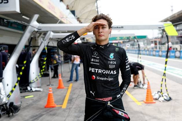 63 George Russell (GBR, Mercedes-AMG Petronas F1 Team), F1 Grand Prix of Brazil at Autodromo Jose Carlos Pace on November 3, 2023 in Sao Paulo, Brazil. (Photo by HOCH ZWEI) Sao Paulo Brazil
