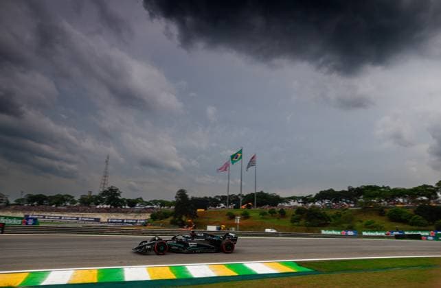 63 George Russell (GBR, Mercedes-AMG Petronas F1 Team), F1 Grand Prix of Brazil at Autodromo Jose Carlos Pace on November 3, 2023 in Sao Paulo, Brazil. (Photo by HOCH ZWEI) Sao Paulo Brazil