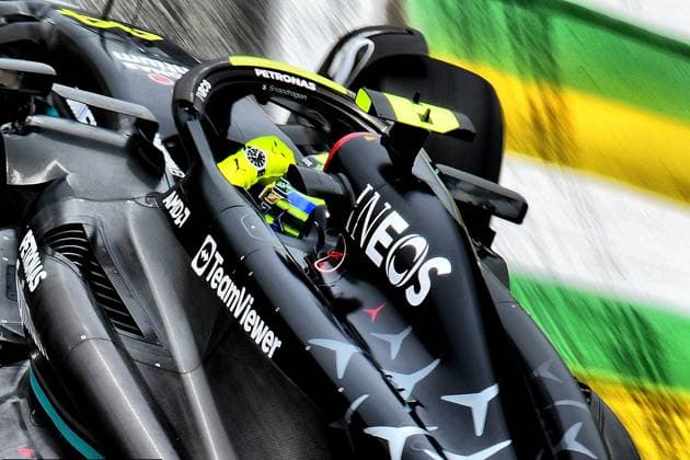 Sport Bilder des Tages Formula 1 Rolex Sao Paulo Grand Prix 2023 03.11.2023, Autodromo Jose Carlos Pace, Interlagos, Formula 1 Rolex Sao Paulo Grand Prix 2023 , im Bild Lewis Hamilton (GBR), Mercedes-AMG Petronas F1 Team
