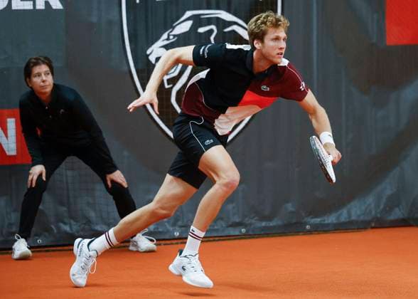 Antoine Bellier (SUI), Herren Einzel Tennis - Wolffkran Open - ATP, Tennis Herren Challenger - TC Ismaning - Ismaning - Bavaria - Germany - 4 November 2023. Â Copyright: xJuergenxHasenkopfx