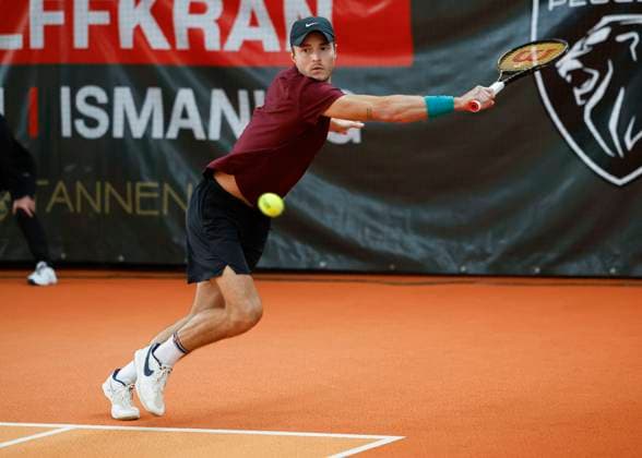 Rudolf Molleker, Herren Einzel Tennis - Wolffkran Open - ATP, Tennis Herren Challenger - TC Ismaning - Ismaning - Bavaria - Germany - 4 November 2023. Â Copyright: xJuergenxHasenkopfx